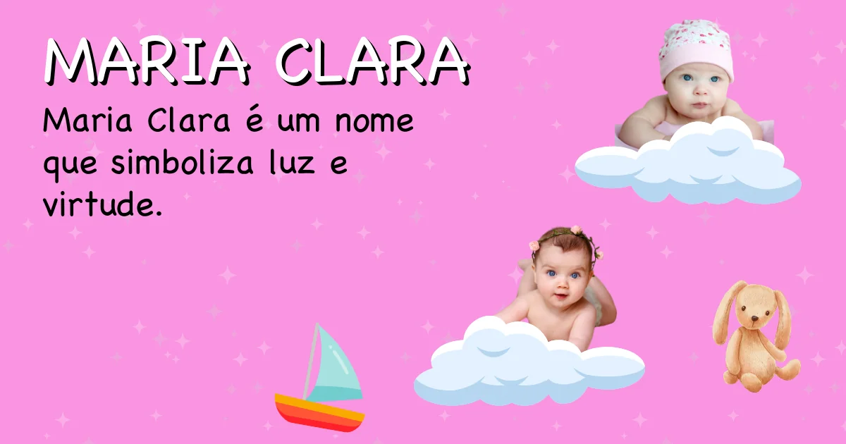 Significado do nome Maria clara - Descubra a origem e significado deste nome
