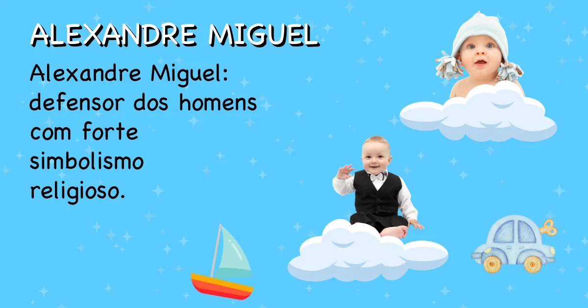 Significado do nome Alexandre miguel - Descubra a origem e significado deste nome